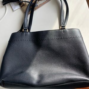 Tory Burch black, pebbled leather purse, good as new.